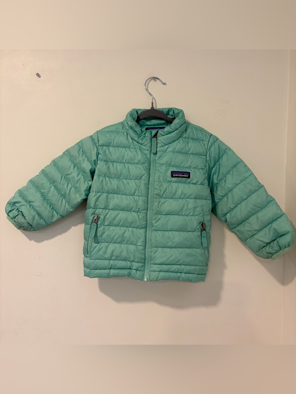Patagonia Kids Light Aqua down feather Puffer Jacket 2T